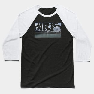 Paris Panorama Baseball T-Shirt